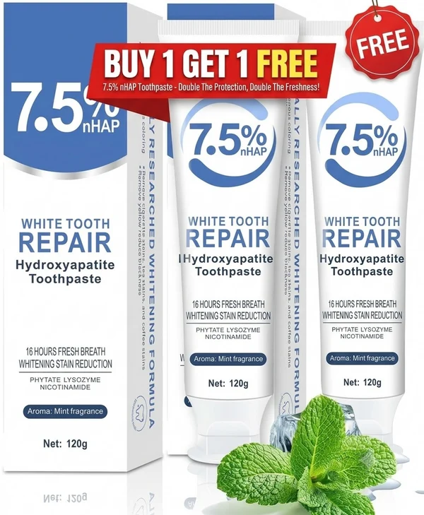 (Buy One get One Free) Nano Hydroxyapatite Teeth Strengthening Toothpaste