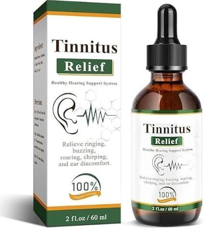 Tinnitus Relief Drops 60ml Natural Formula for Hearing Support